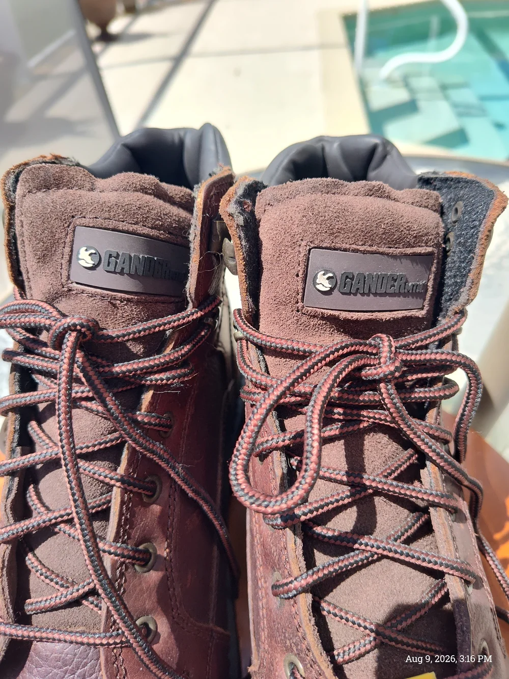 Gander Mountain Brown Leather Composite-Toe Men's Work Boots Sz 10W NWT